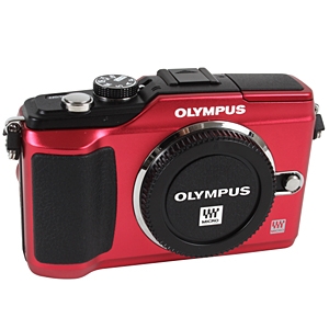 Olympus PEN E-PL2 Mirrorless MFT (Micro Four Thirds) Camera Body, Red | 12.3MP