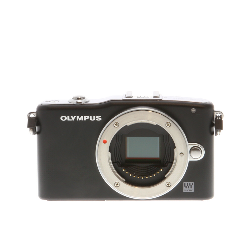 Olympus PEN Mini E-PM1 Mirrorless MFT (Micro Four Thirds) Camera Body, Black | 12.3MP
