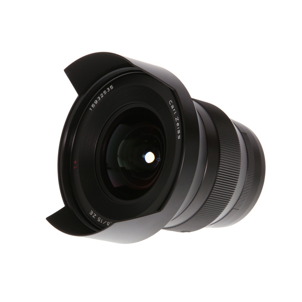 Zeiss 15mm f/2.8 Distagon ZE T* Manual Focus Lens for Canon EF-Mount, Black with Built-In Hood (1964-830)