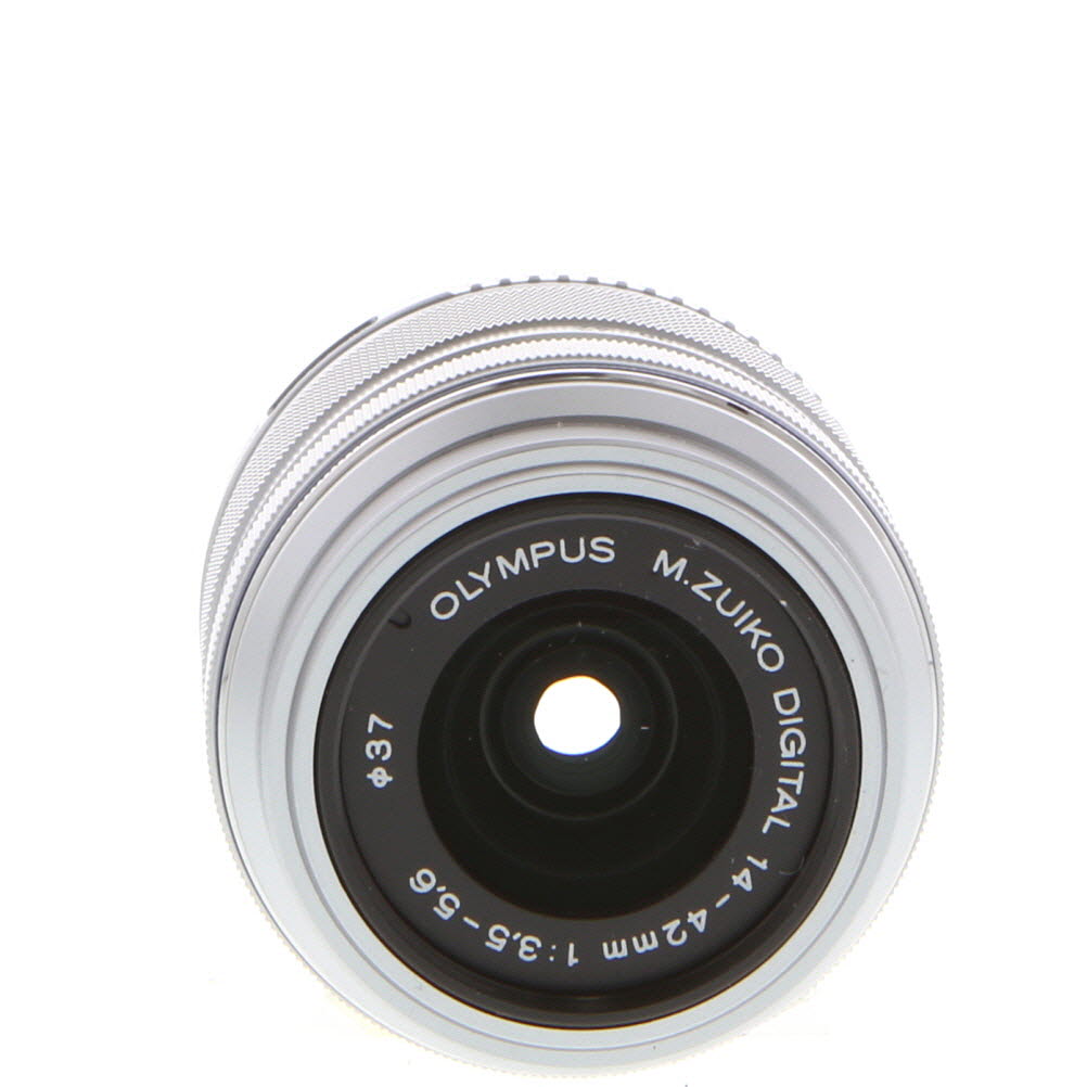 Olympus 14-42mm f/3.5-5.6 II R MSC M.Zuiko Autofocus Lens for MFT (Micro Four Thirds), Silver | 37