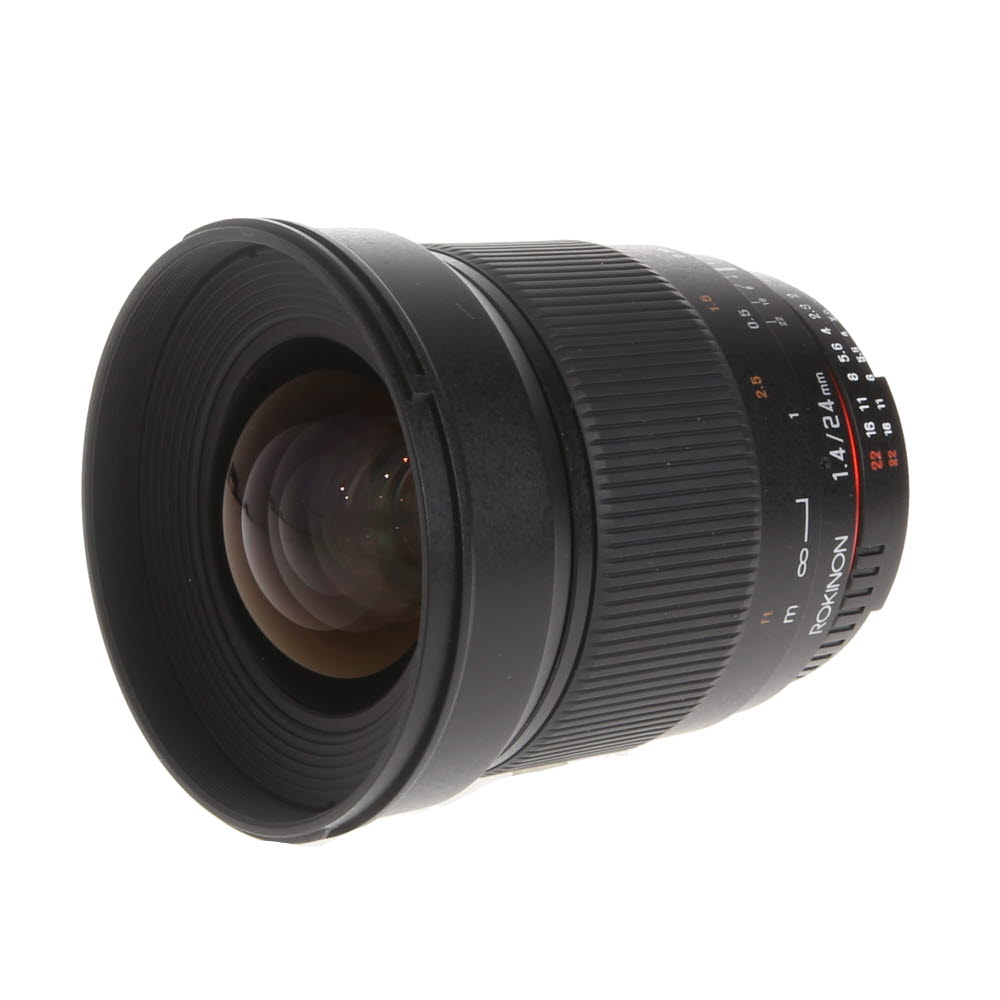 Rokinon 24mm f/1.4 ED AS IF UMC Manual Focus Lens (with AE Chip) for Nikon F-Mount | 77