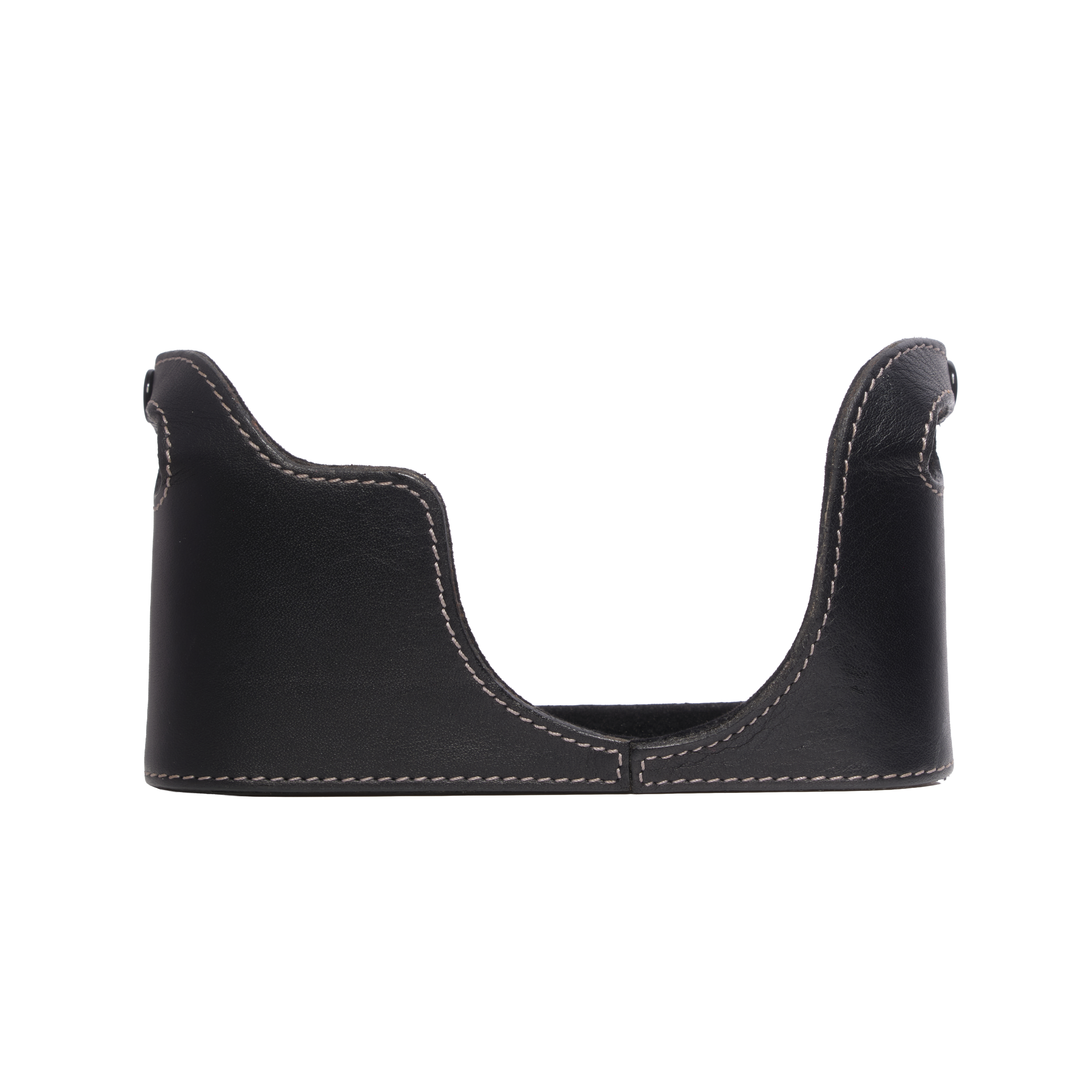 Leica Camera Protector Half Case for X2, Black Leather (18731)
