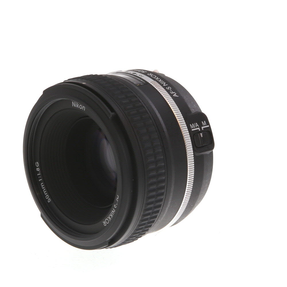Nikon AF-S NIKKOR 50mm f/1.8 G Special Edition Autofocus Lens, Silver Ring | 58