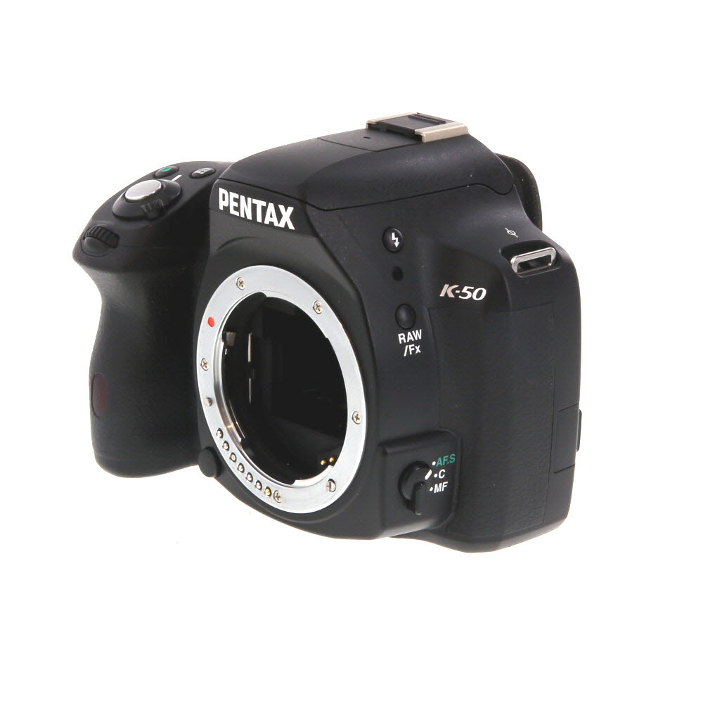 Pentax K-50 DSLR Camera Body, Black | 16.3MP
