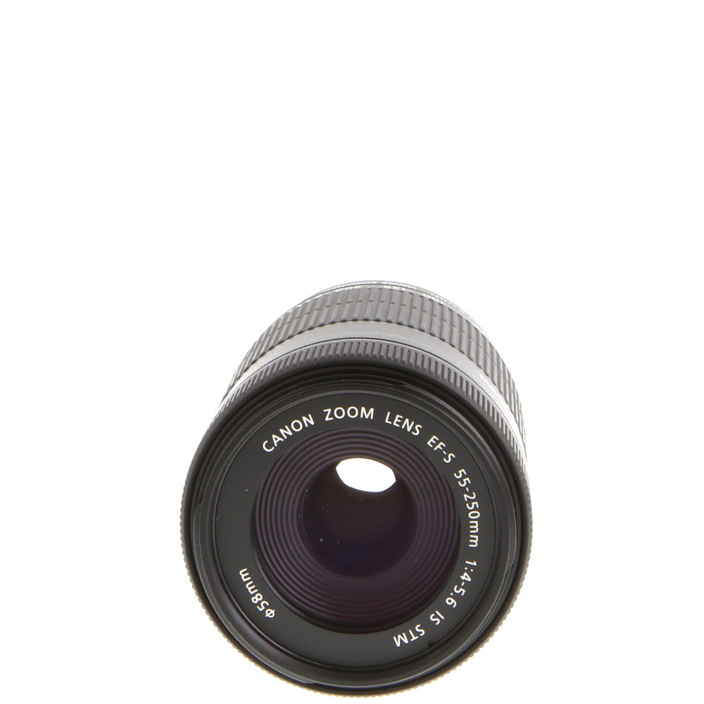 Canon EF-S 55-250mm f/4-5.6 IS STM Autofocus APS-C Lens, Black | 58