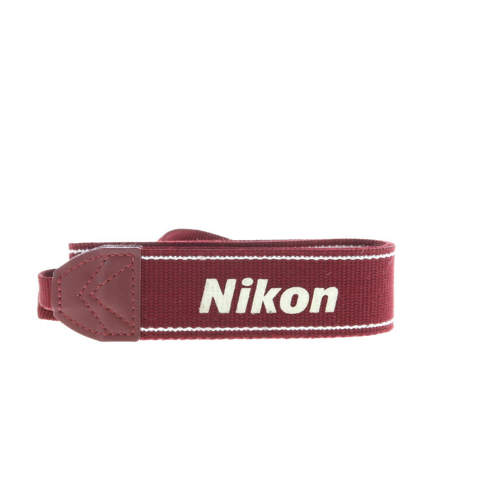 Nikon AN-DC3 Neck Strap, Red with White Imprinted Nikon, 1.25 in.