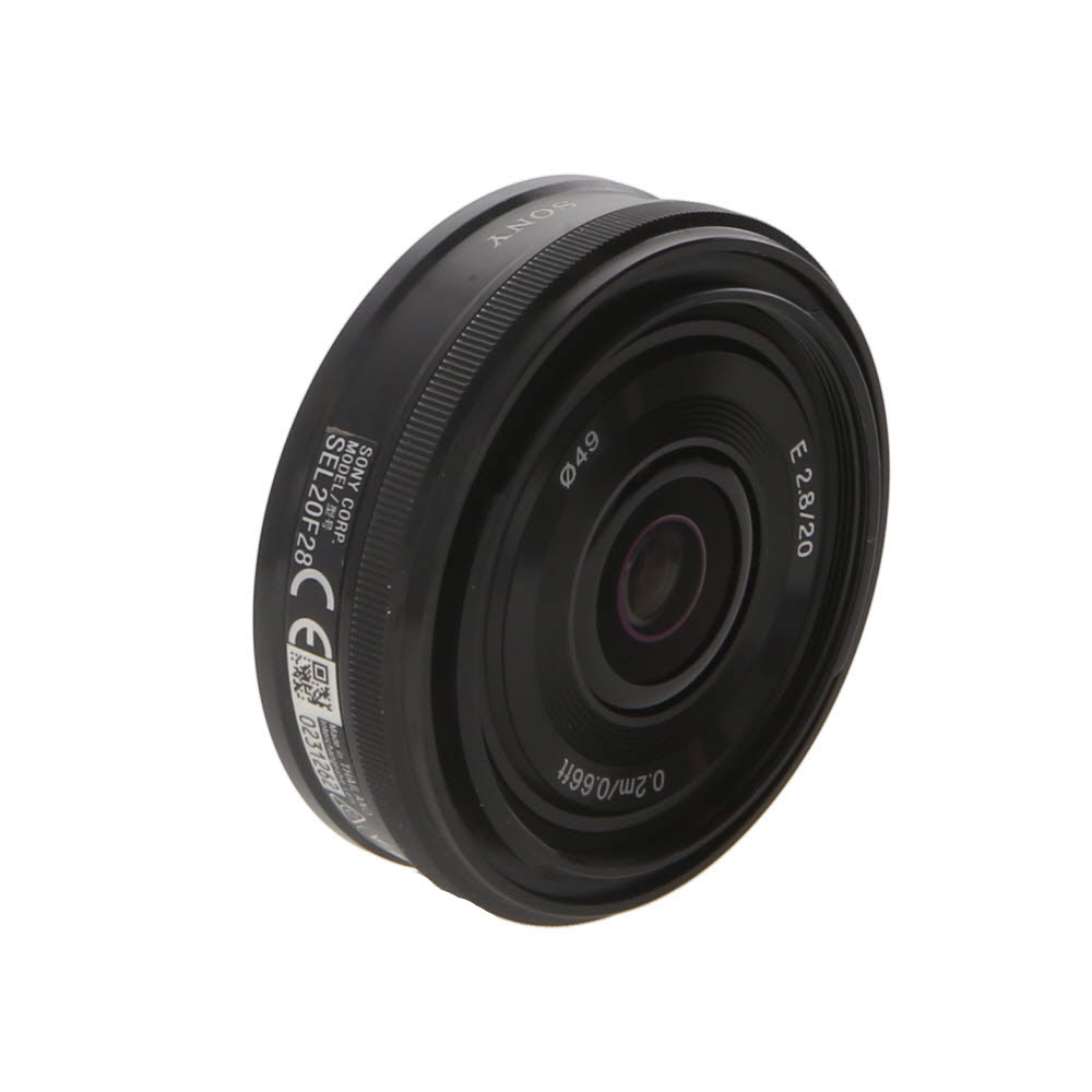 Sony E 20mm f/2.8 Autofocus APS-C Lens for E-Mount, Black | 49 | SEL20F28