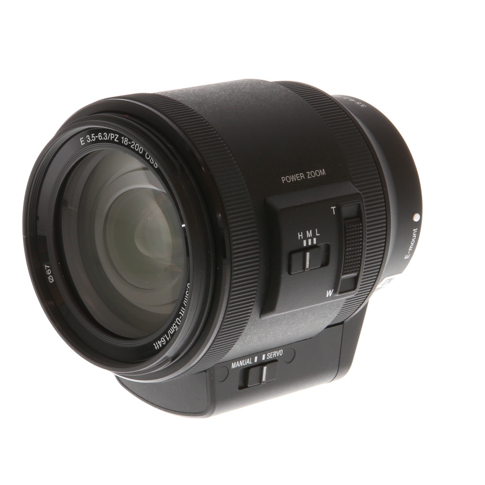 Sony E 18-200mm f/3.5-6.3 PZ OSS Autofocus APS-C Lens for E-Mount, Black | 67 | SELP18200