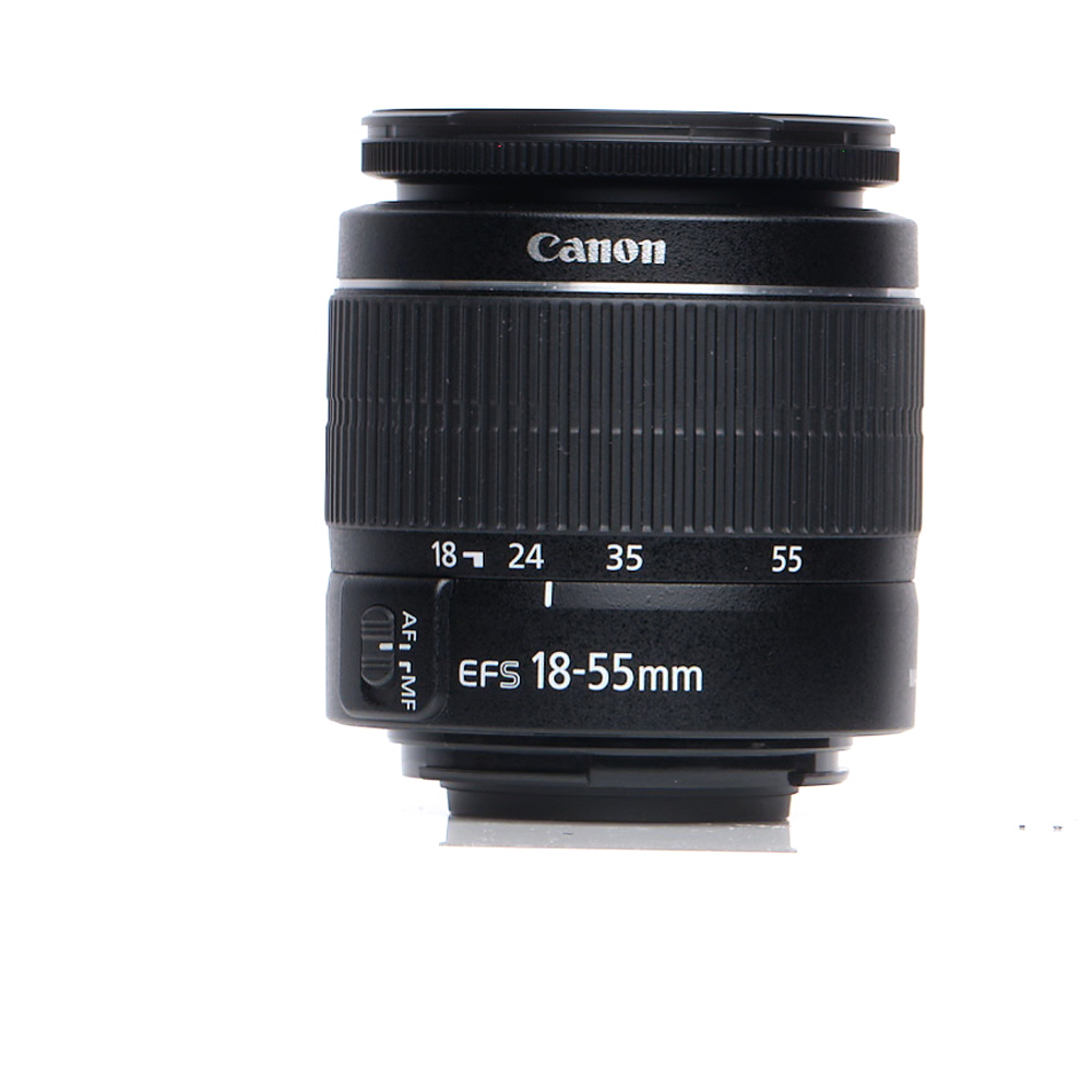 Canon EF-S 18-55mm f/3.5-5.6 III Autofocus APS-C Lens, Black | 58
