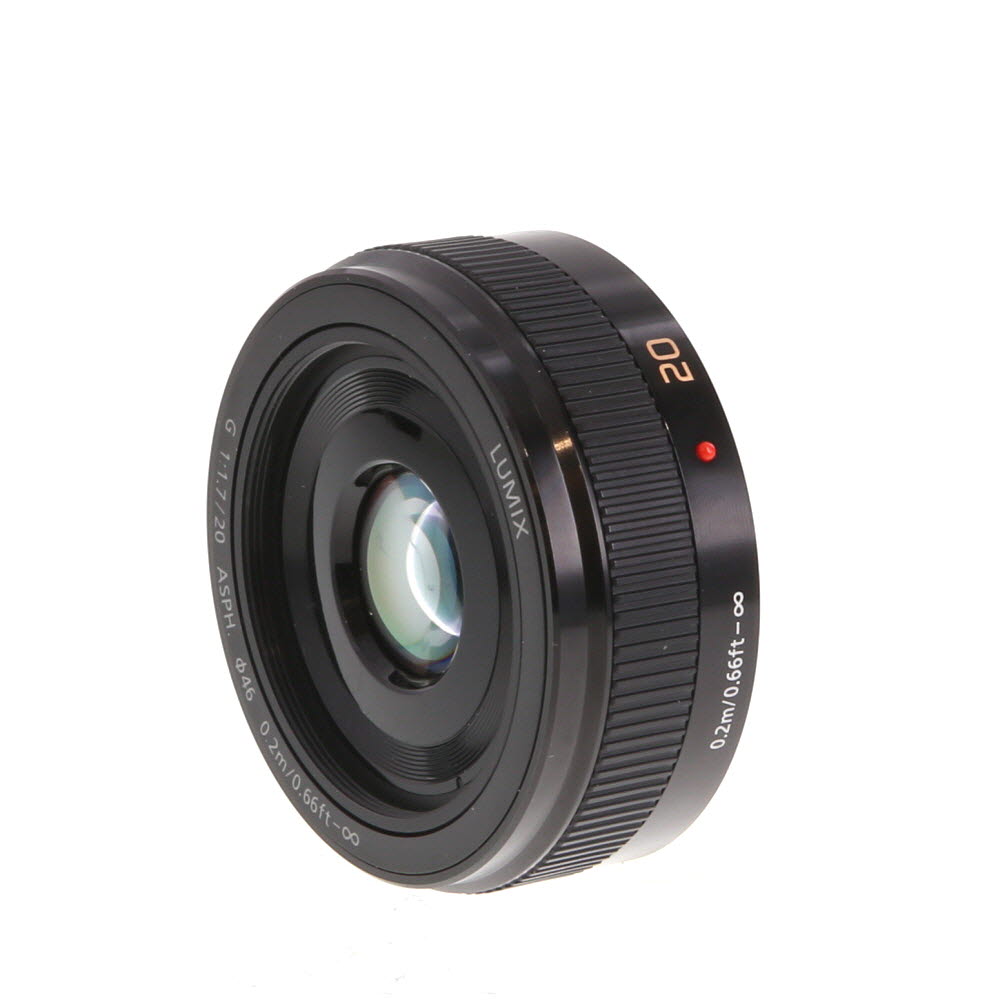Panasonic Lumix G 20mm f/1.7 (II) ASPH. Lens for MFT (Micro Four Thirds), Black | 46