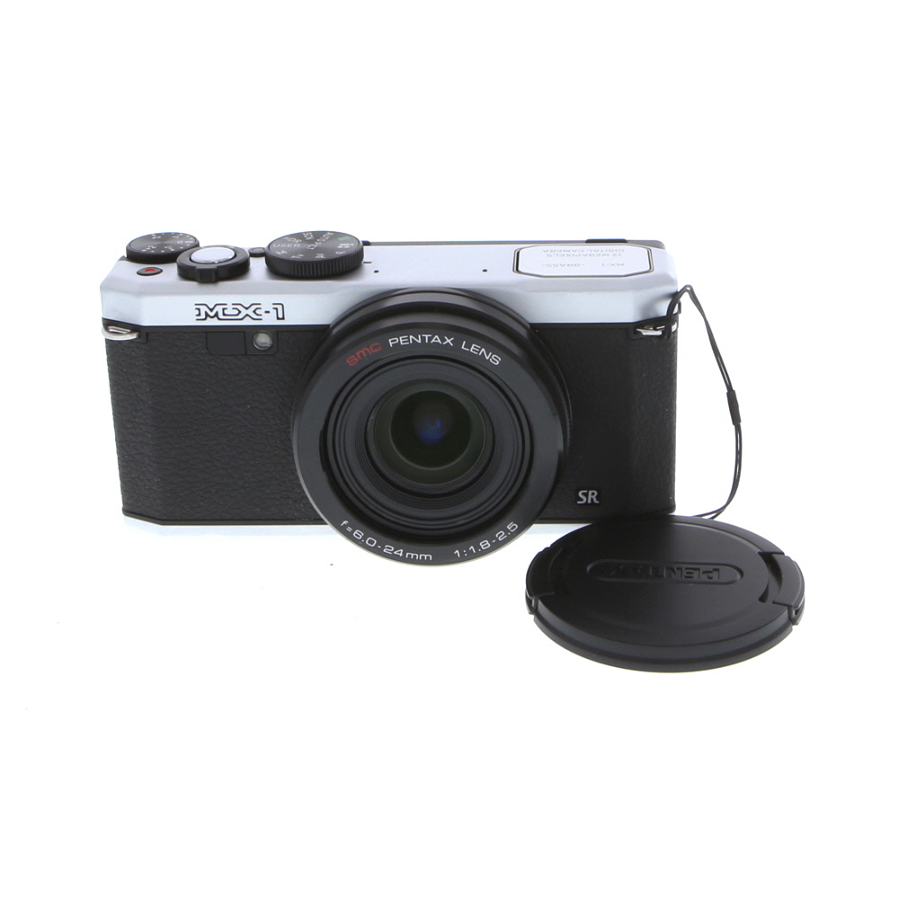 Pentax MX-1 Digital Camera, Silver | 12MP