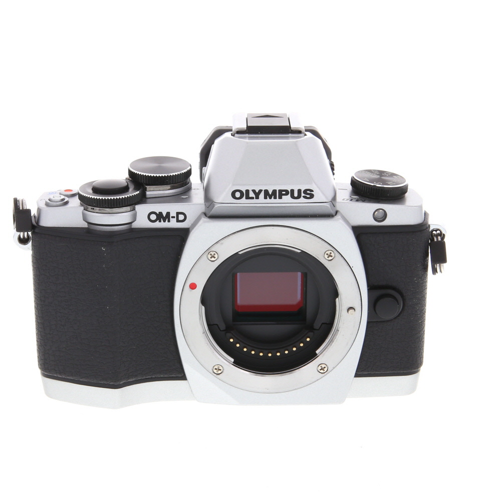 Olympus OM-D E-M10 Mirrorless MFT (Micro Four Thirds) Camera Body, Silver | 16.1MP