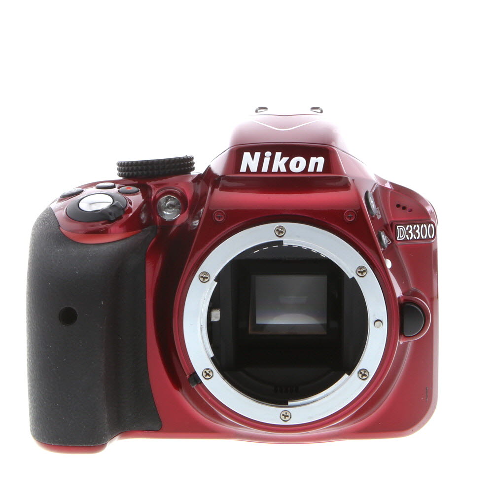 Nikon D3300 DSLR Camera Body, Red | 24.2MP