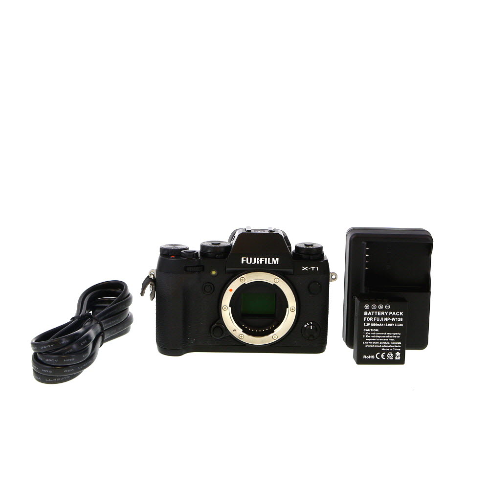 FUJIFILM X-T1 Mirrorless Camera Body, Black | 16.3MP | without EF-X8 Flash
