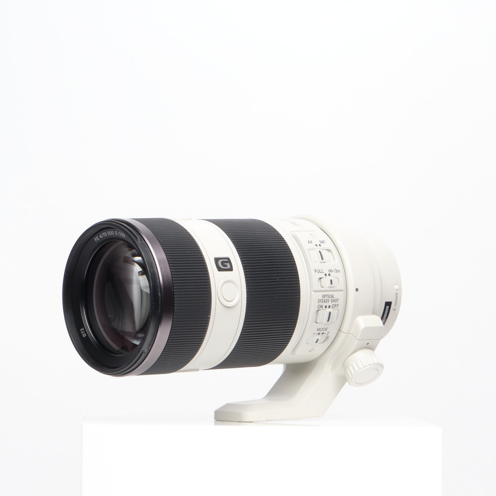 Sony FE 70-200mm f/4 G OSS AF E-Mount Lens, White | 72 | with Tripod Foot (SEL70200G)