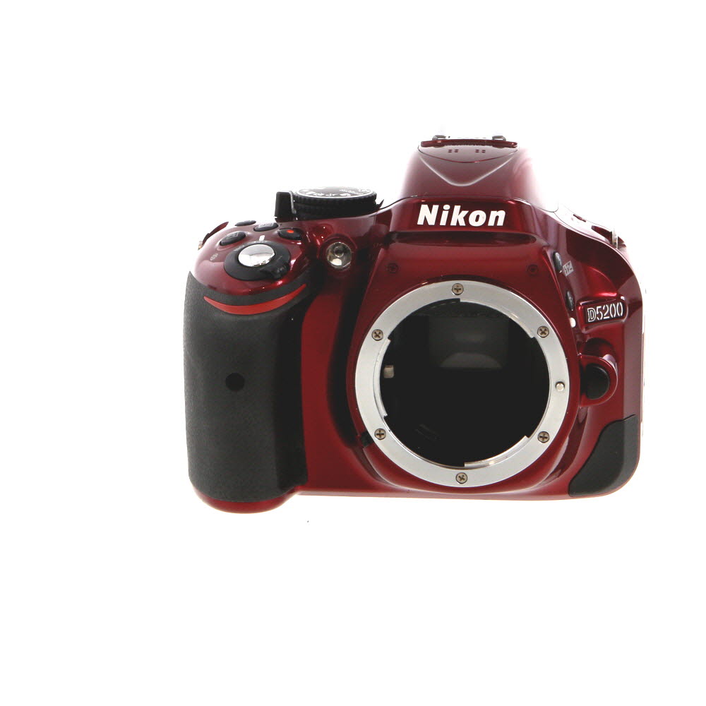 Nikon D5200 DSLR Camera Body, Red | 24.1MP