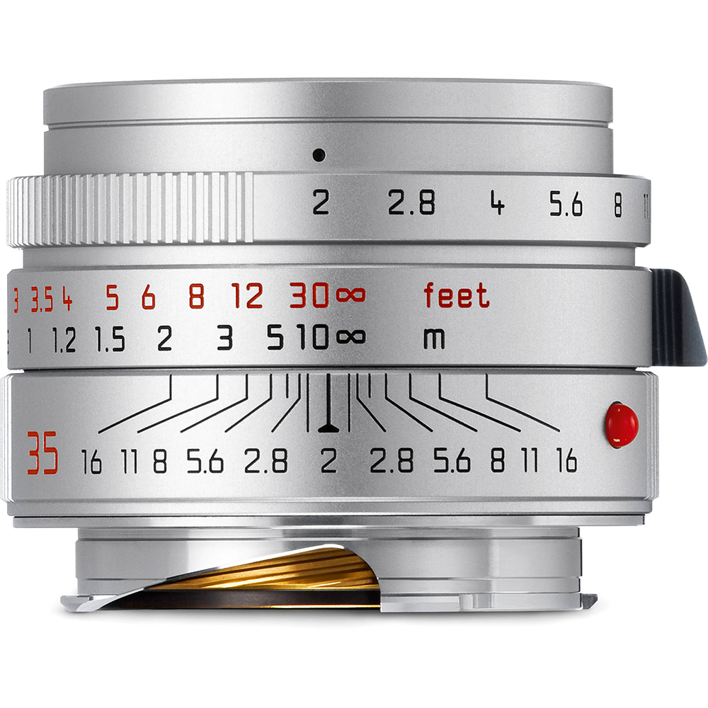 Leica 28mm f/2 Summicron-M ASPH. M-Mount Lens, Germany, Silver, 6-Bit | E46 | 11661