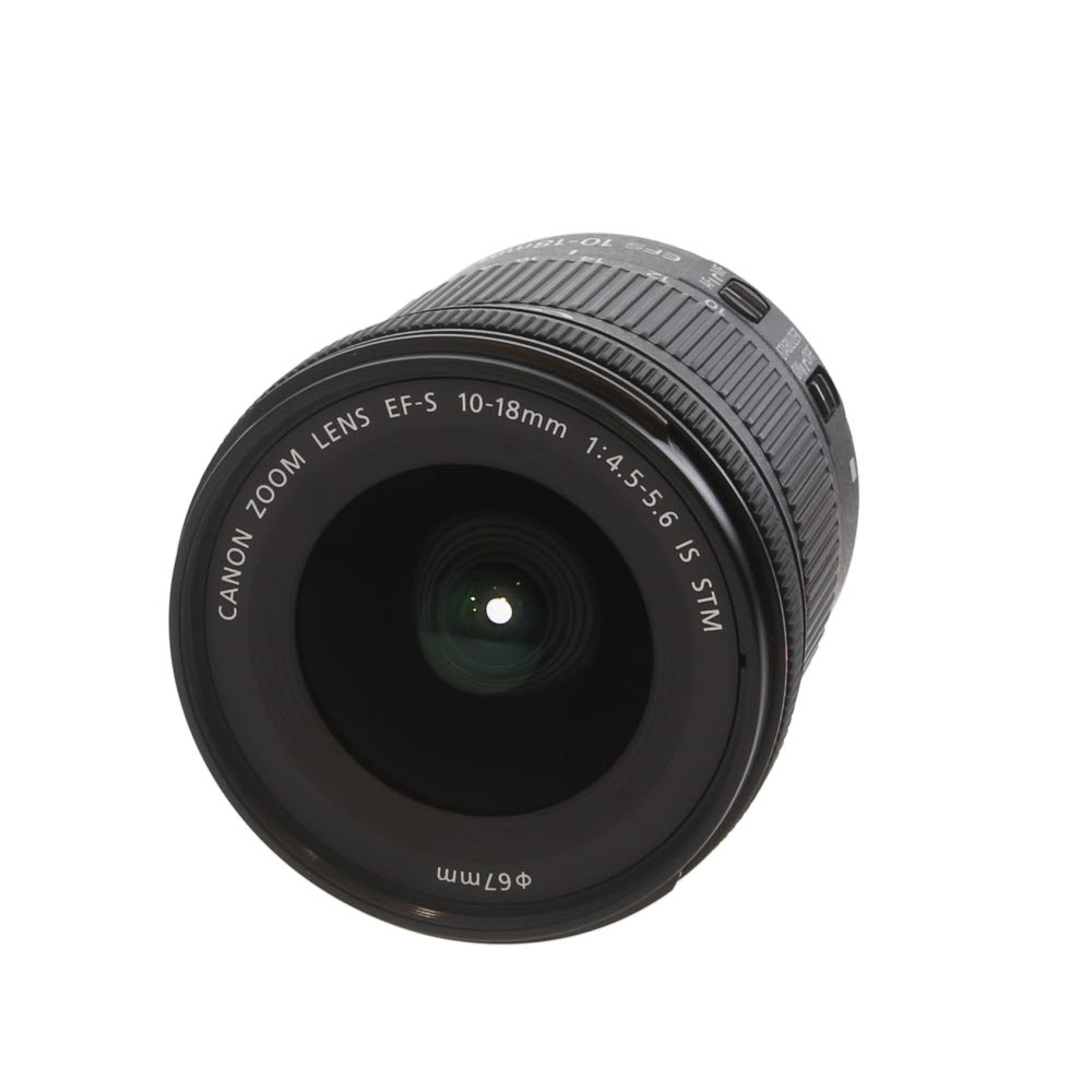 Canon EF-S 10-18mm f/4.5-5.6 IS STM Autofocus APS-C Lens, Black | 67