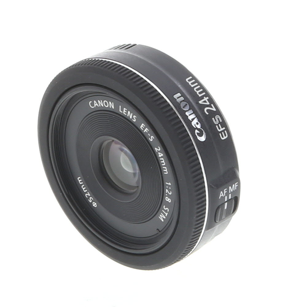 Canon EF-S 24mm f/2.8 STM Autofocus APS-C Lens, Black | 52