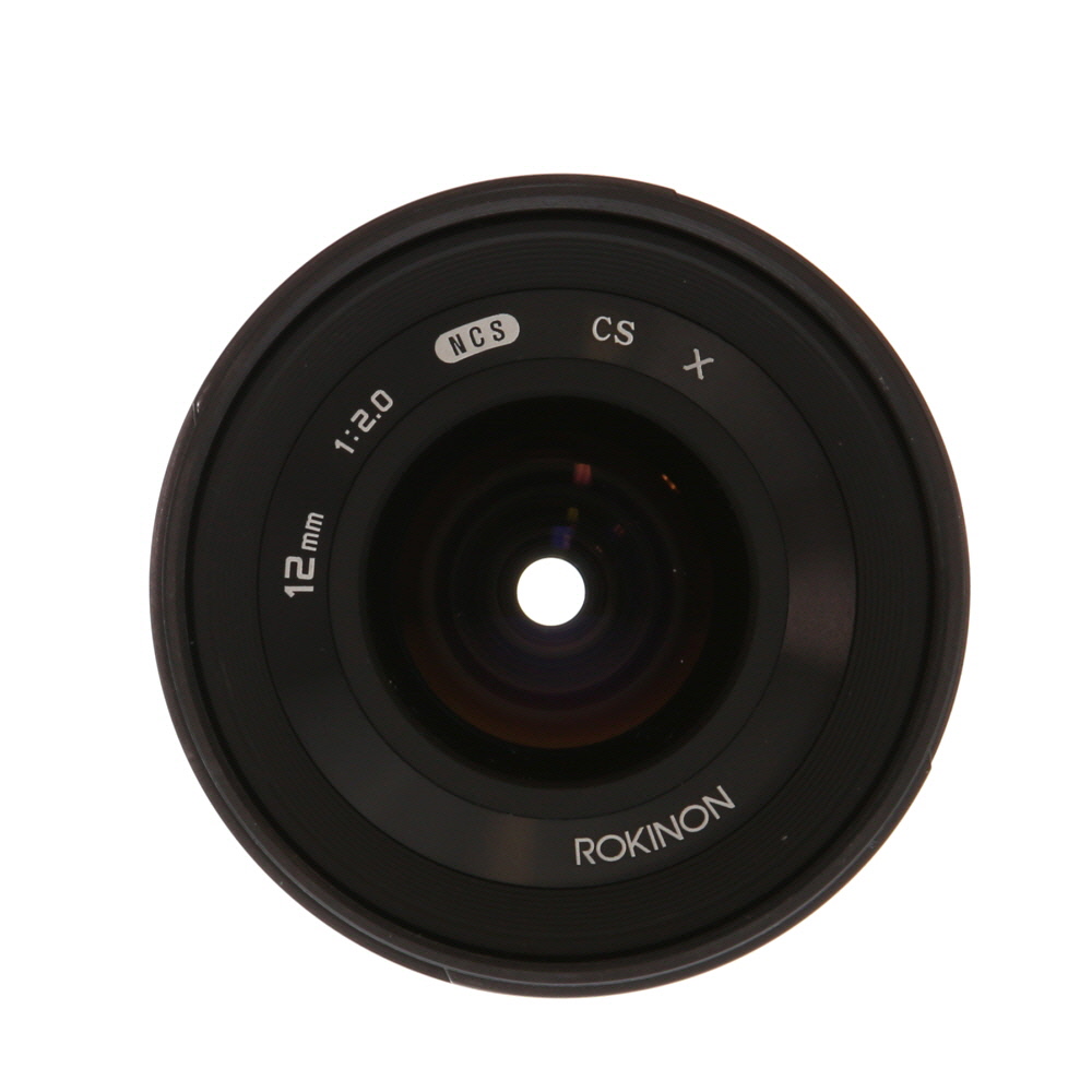 Rokinon 12mm f/2 NCS CS Manual Focus Lens for Fujifilm X-Mount, Black | 67
