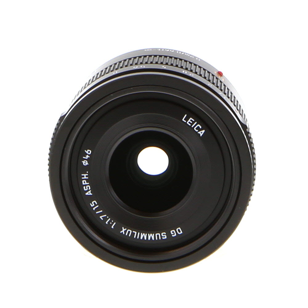 Panasonic Lumix Leica 15mm f/1.7 DG Summilux ASPH. Lens for MFT (Micro Four Thirds), Black | 46 | w/ Decoration Ring