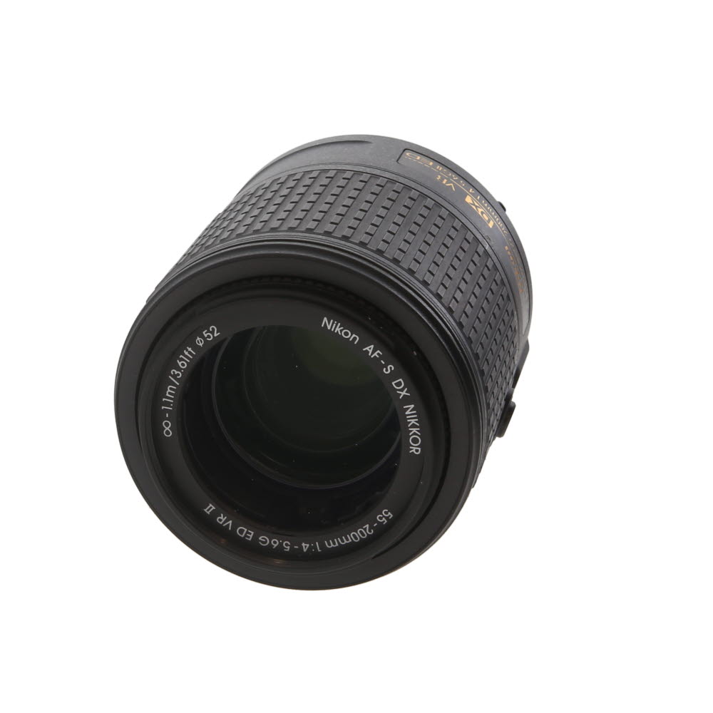 Nikon AF-S DX Nikkor 55-200mm f/4-5.6 G ED VR II Autofocus APS-C Lens, Black | 52