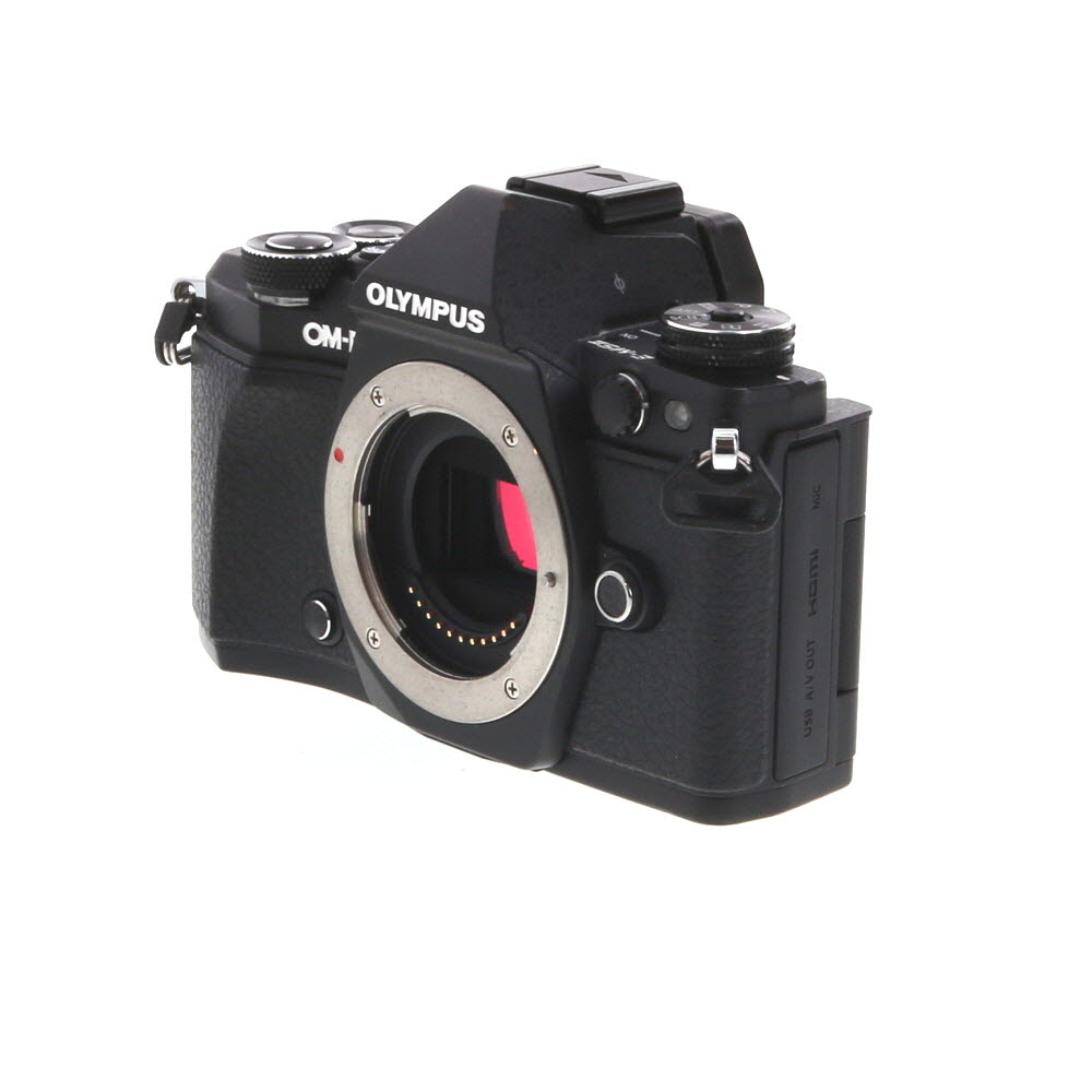 Olympus OM-D E-M5 Mark II Mirrorless MFT (Micro Four Thirds) Camera Body, Black | 16.1MP | w/ FL-LM3 Flash