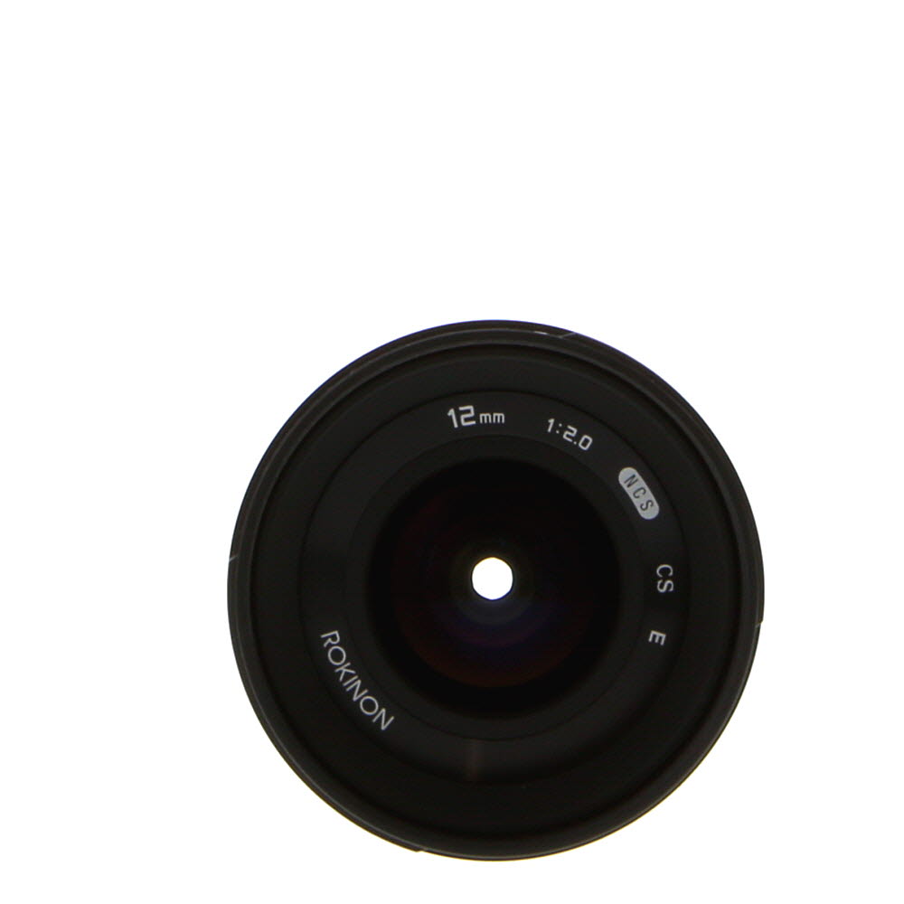 Rokinon 12mm f/2 NCS CS Manual Focus Lens for Sony E-Mount, Black | 67
