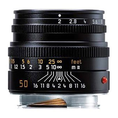 Leica 50mm f/2 APO-Summicron-M ASPH. (Type 6) M-Mount Lens w/ Built-In Hood, Black Anodized, 6-Bit | E39 | 11141