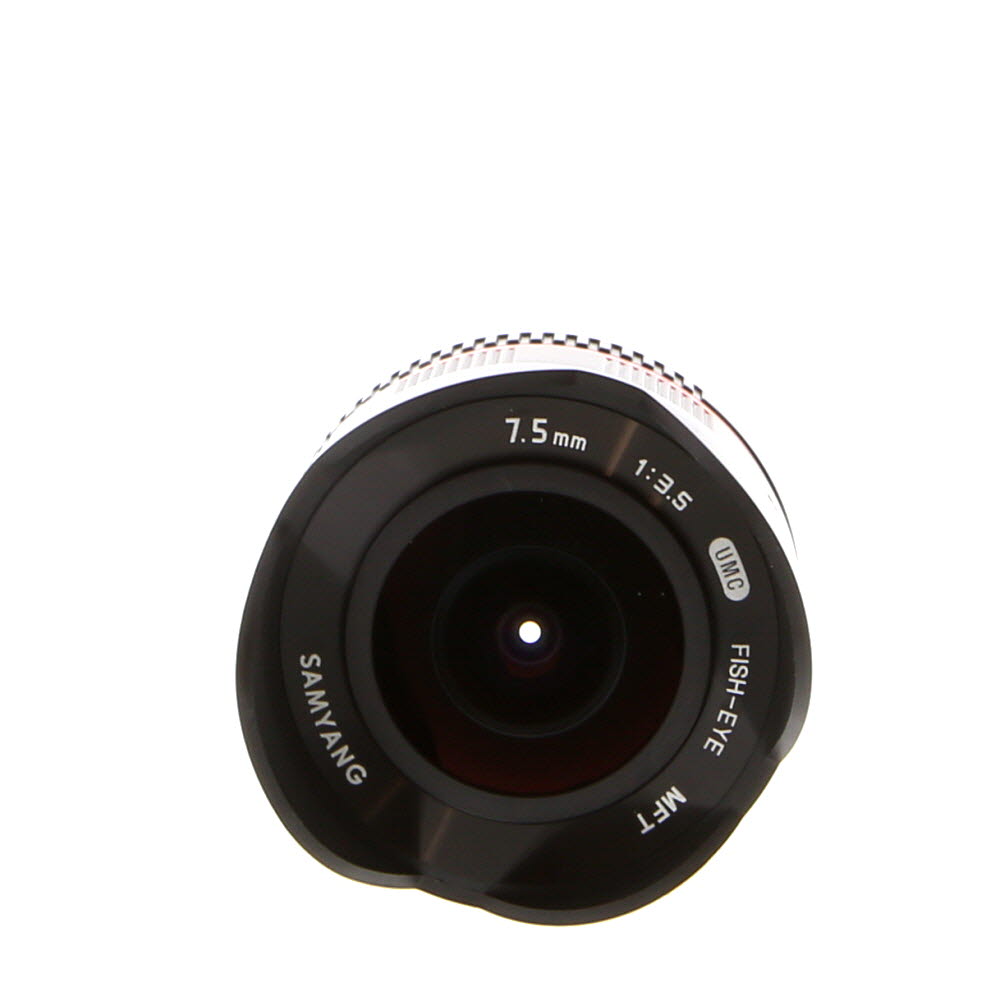Samyang 7.5mm f/3.5 Fisheye UMC Manual Lens for MFT Micro Four Thirds, Black