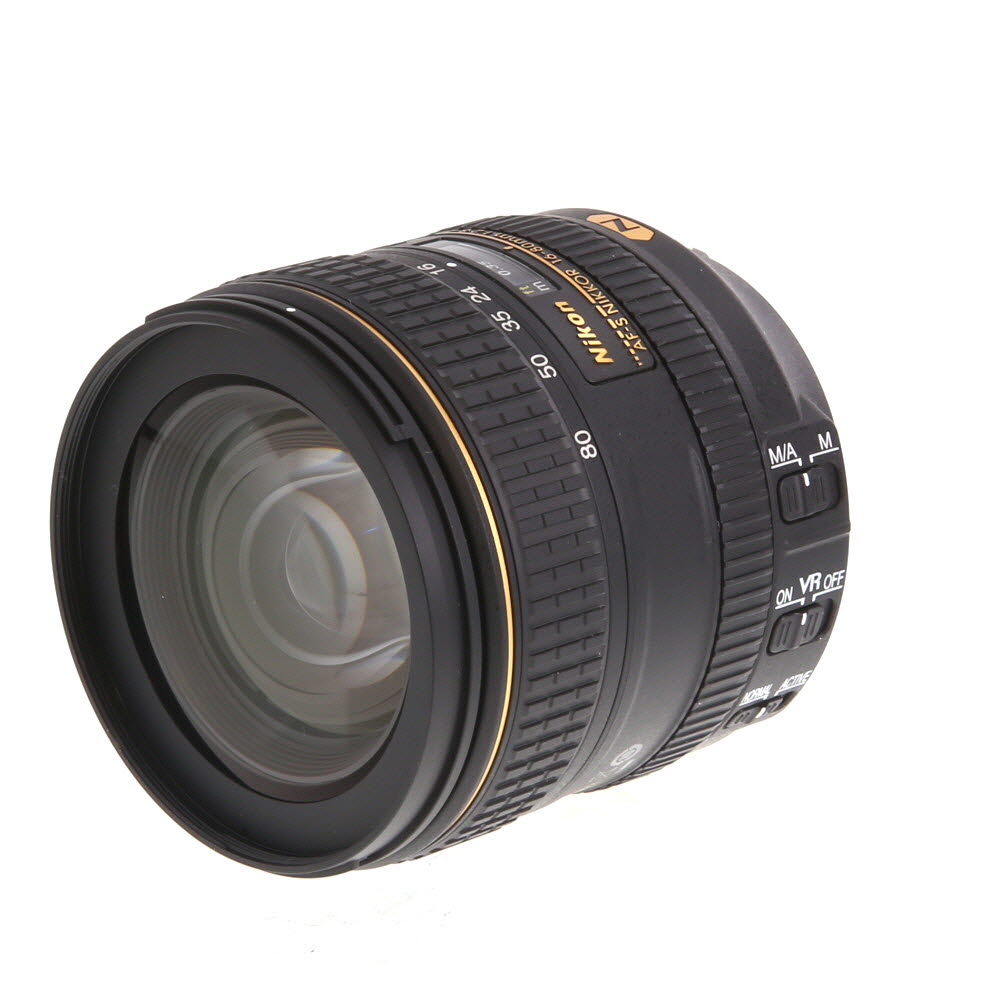 Nikon AF-S DX Nikkor 16-80mm f/2.8-4 E ED IF VR Autofocus APS-C Lens, Black | 72