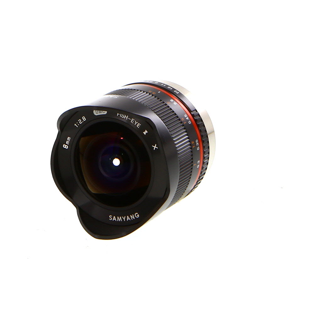 Samyang 8mm f/2.8 UMC Fish-Eye II Manual APS-C Lens for Fujifilm X-Mount, Black