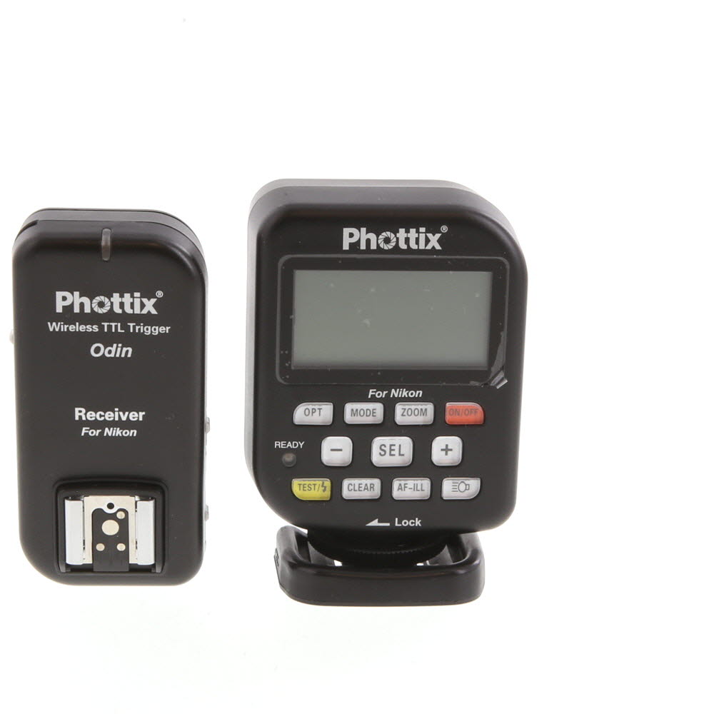Phottix Odin Wireless TTL Trigger Set with Transmitter, Receiver for Nikon Digital