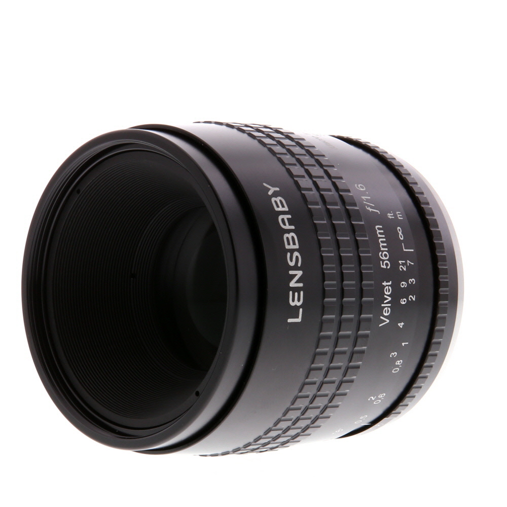 Lensbaby Velvet 56mm f/1.6 Manual Lens for Canon EF-Mount, Black | 62