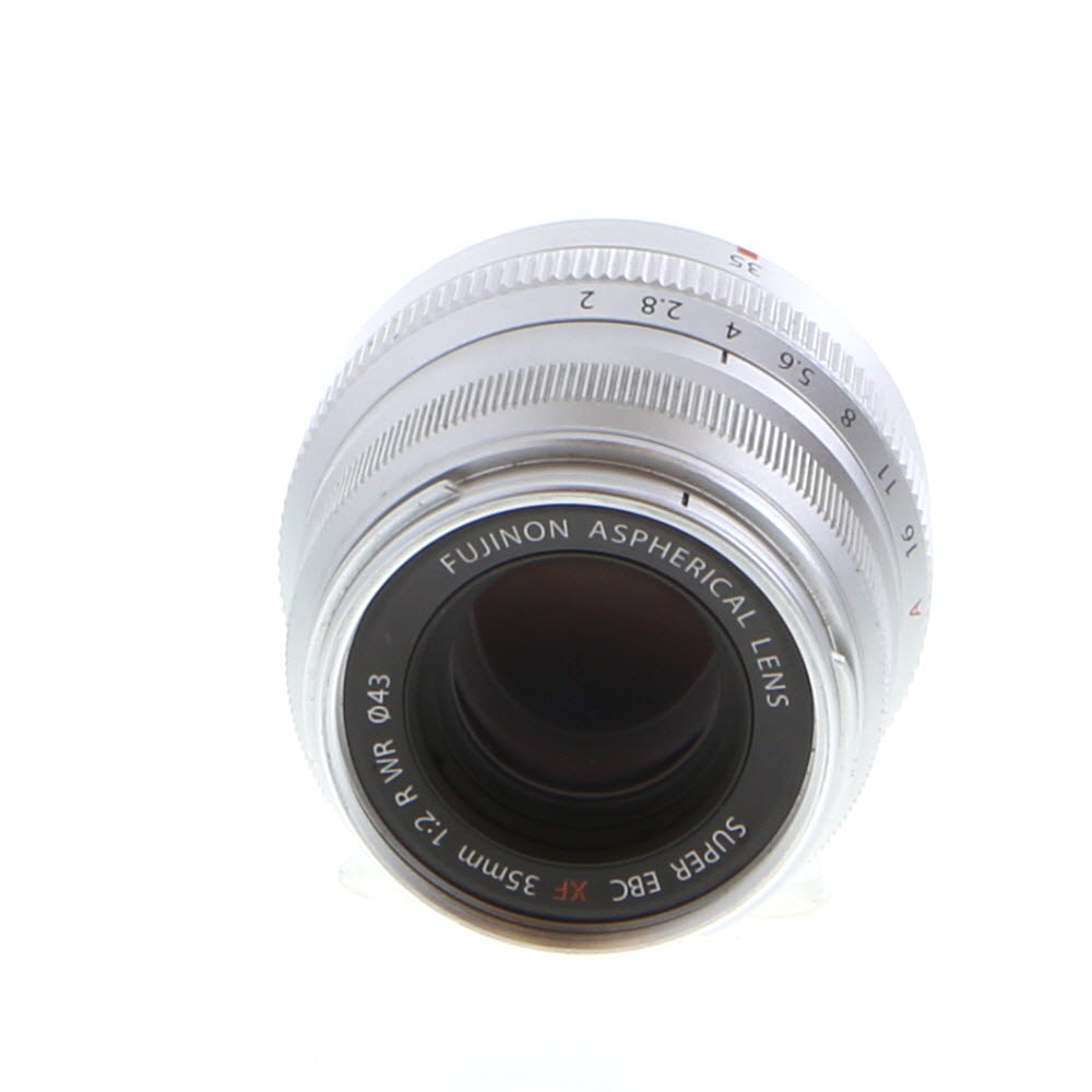 FUJIFILM XF 35mm f/2 R WR Fujinon APS-C Lens for X-Mount, Silver | 43