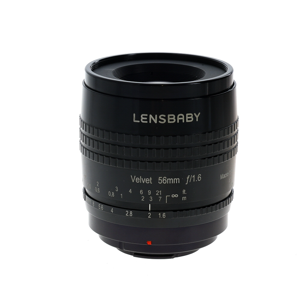 Lensbaby Velvet 56mm f/1.6 Manual Lens for Fujifilm X-Mount, Black | 62