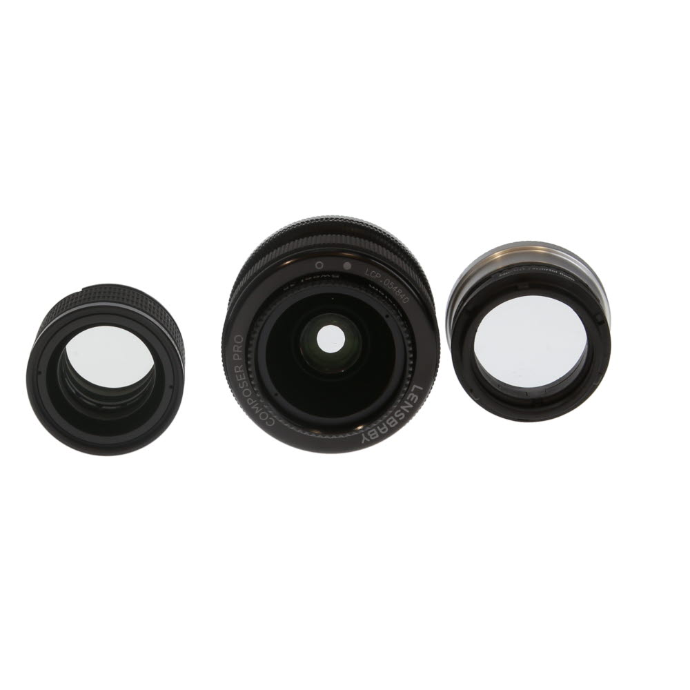 Lensbaby Composer Pro System Kit for Nikon F-Mount w/ Edge 80, Sweet 35, Macro Converter Rings (8mm, 16mm)