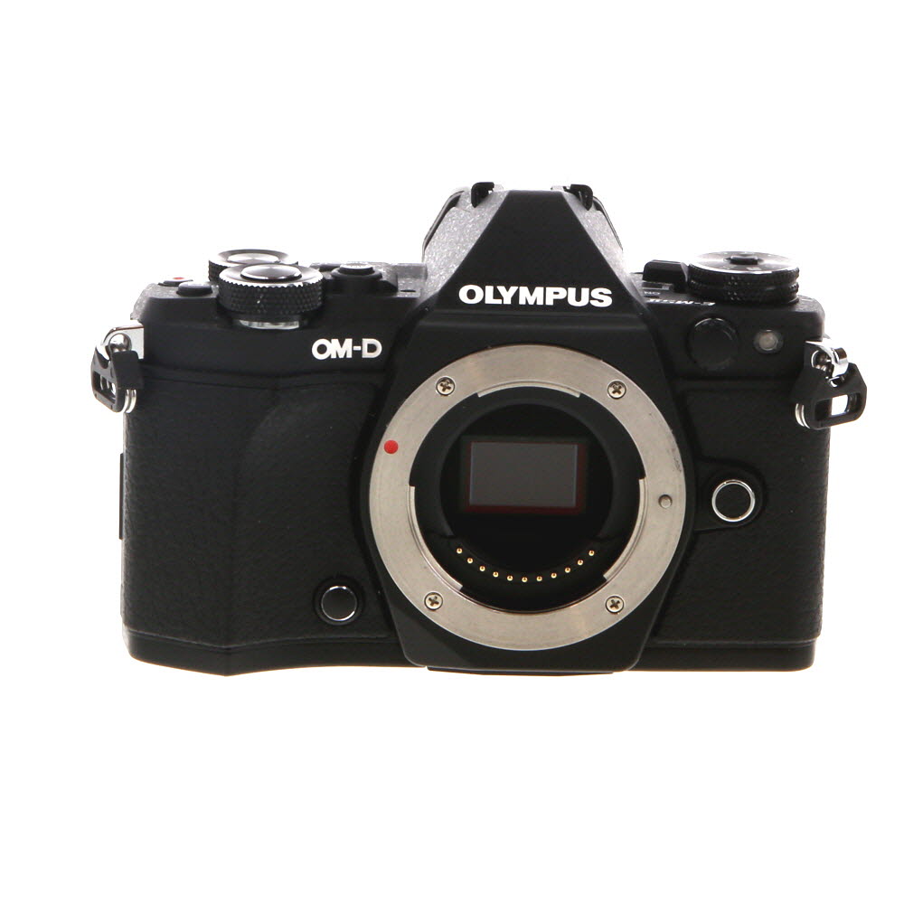 Olympus OM-D E-M5 Mark II Mirrorless MFT (Micro Four Thirds) Camera Body, Black | 16.1MP | without FL-LM3 Flash