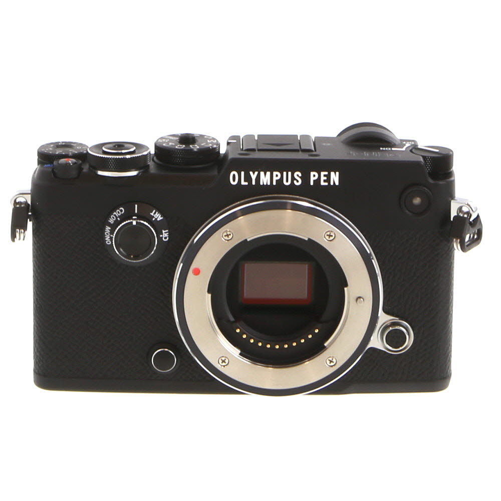 Olympus PEN-F Mirrorless MFT (Micro Four Thirds) Camera Body, Black | 20.3MP | with FL-LM3 Flash