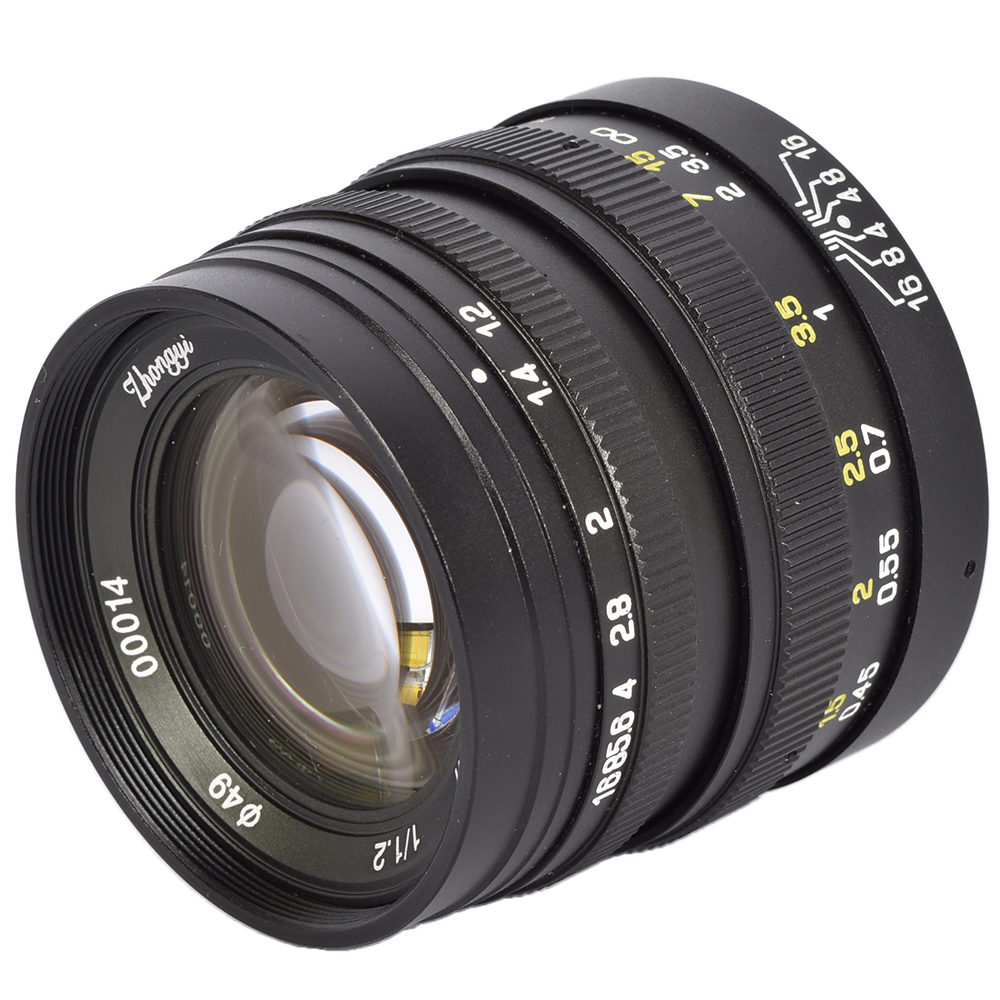 Mitakon Zhongyi 42.5mm f/1.2 AMC Manual Focus Lens for MFT (Micro Four Thirds) Black | 49