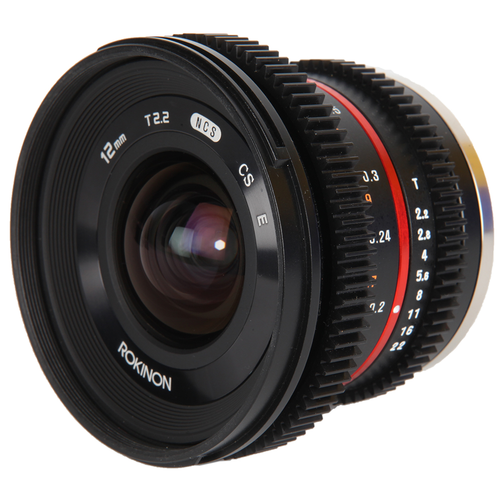 Rokinon Cine 12mm T2.2 NCS CS E Manual Lens for Sony E-Mount, Black | 67