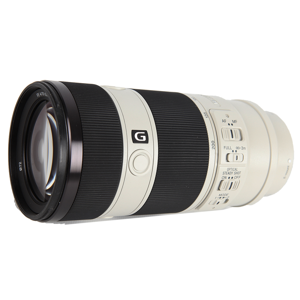 Sony FE 70-200mm f/4 G OSS AF E-Mount Lens, White | 72 | without Tripod Foot (SEL70200G)