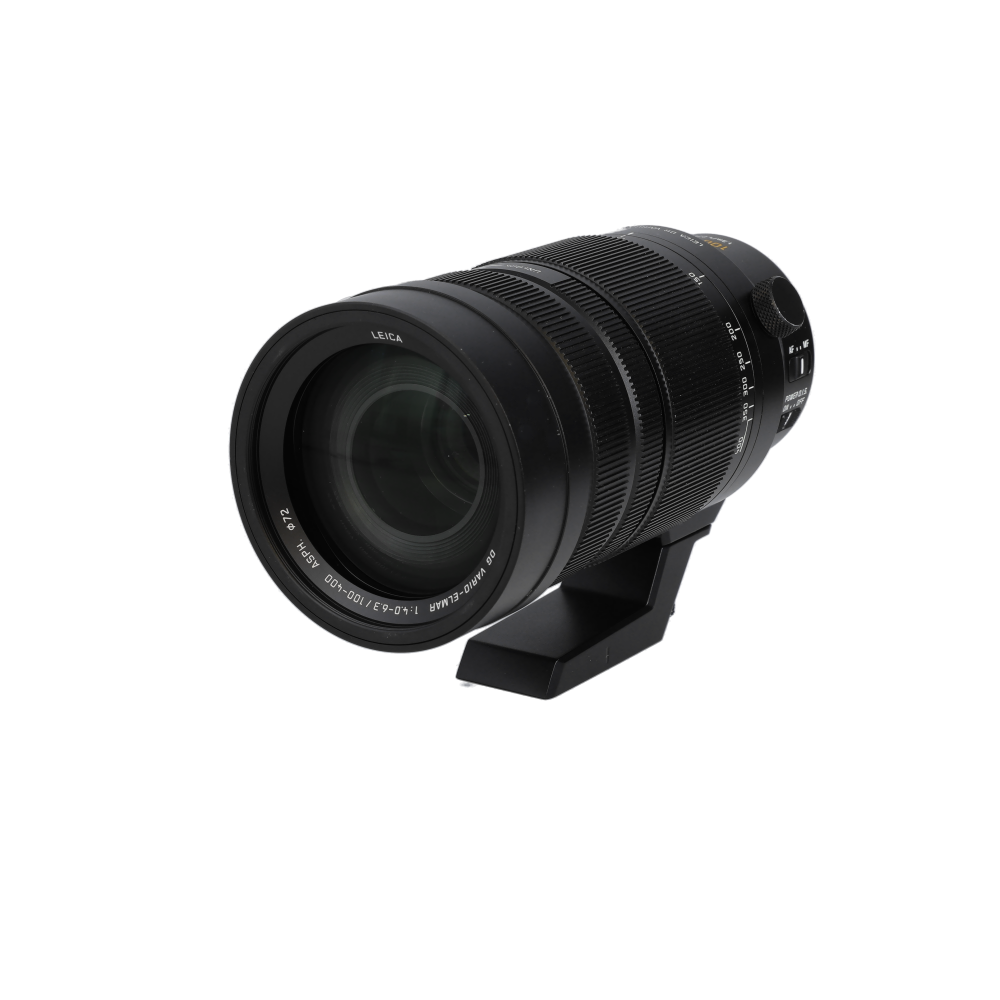 Panasonic Leica 100-400mm f/4-6.3 DG Vario-Elmar Asph. Power O.I.S. Lens for MFT (Micro Four Thirds), Black | 72 | w/ Tripod Collar/Foot