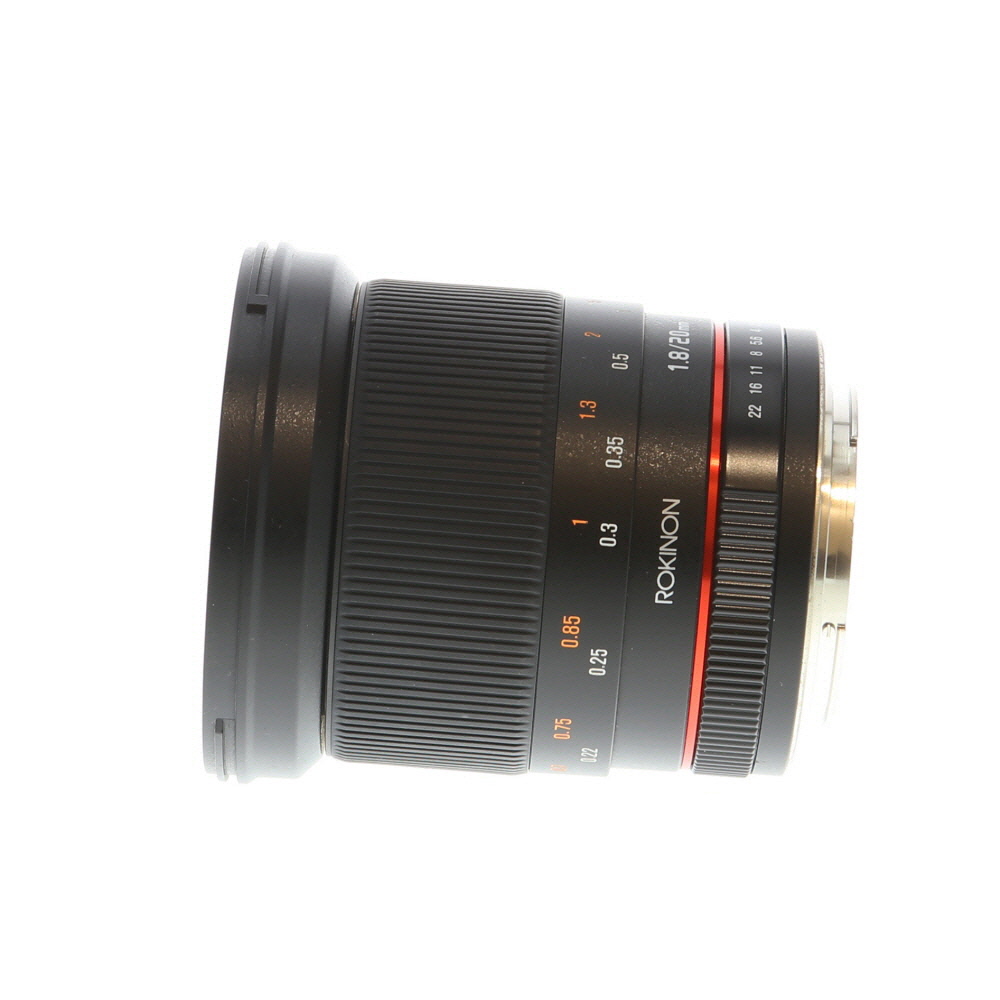 Rokinon 20mm f/1.8 ED AS UMC Manual Lens for Canon EF-Mount | 77