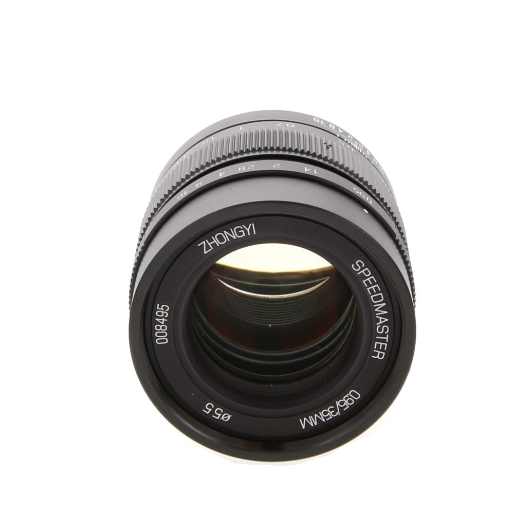 Mitakon Zhongyi 35mm f/0.95 Speedmaster (Mark II) Manual Lens for Fujifilm X-Mount, Black | 55