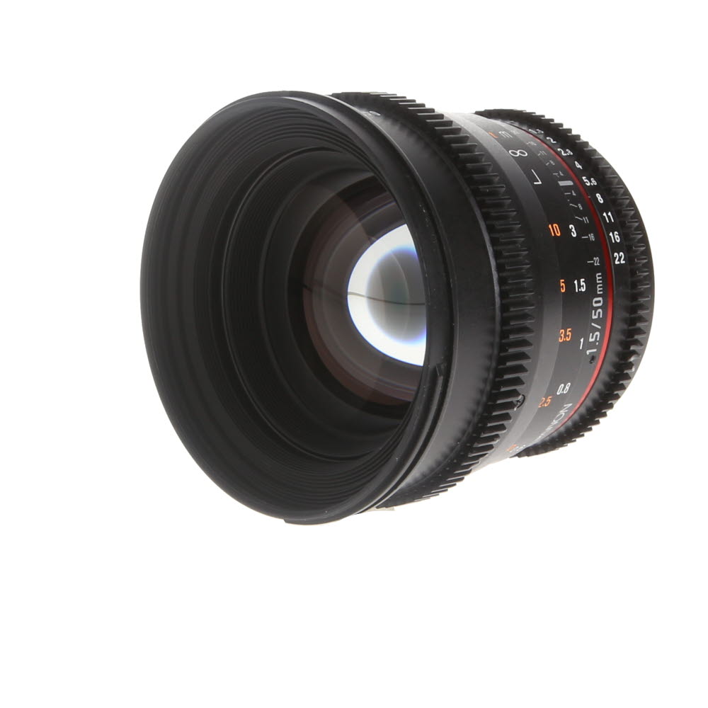 Rokinon Cine 50mm T1.5 AS UMC (DS) (IF) Manual Lens for Canon EF-Mount | 77