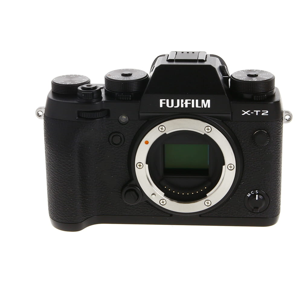 FUJIFILM X-T2 Mirrorless Camera Body, Black | 24.3MP | without EF-X8 Flash