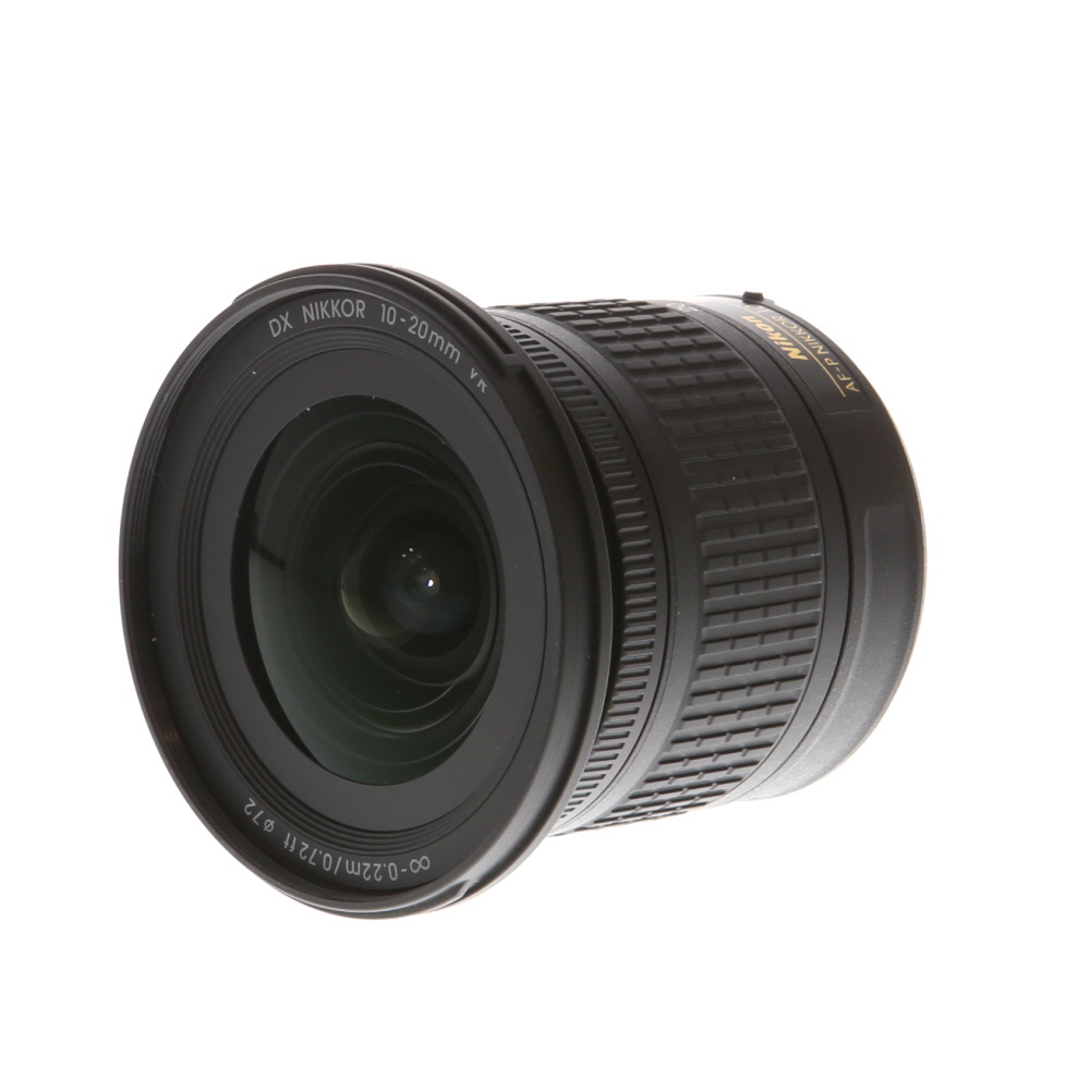 Nikon AF-P DX Nikkor 10-20mm f/4.5-5.6 G VR Autofocus APS-C Lens, Black | 72