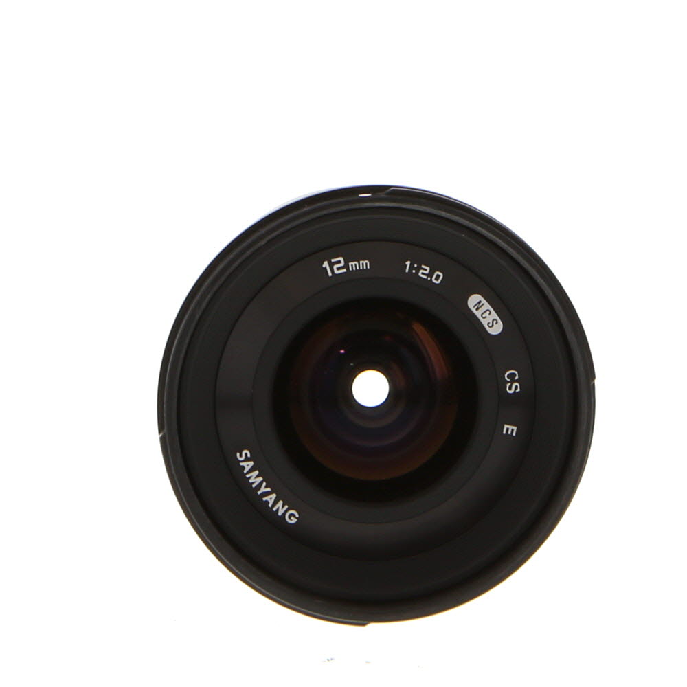 Samyang 12mm f/2 NCS CS Manual Focus, Manual Aperture APS-C Lens for Sony E Mount, Black | 67