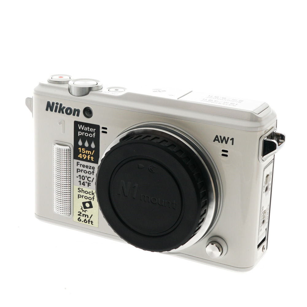 Nikon 1 AW1 Mirrorless Camera Body, White | 14.2MP